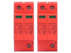 2 Unidades Fxd1-pv40 Dispositivo De Protección Spd De 40 Ka Para Pararrayos Fotovoltaico De Cc Con Montaje En Riel