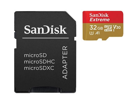 Tarjeta de memoria Sandisk Extreme 32 Gb MicroSDXC UHS-I Clase 10