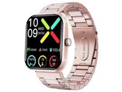 Reloj inteligente F96 con llamadas SOS y Bluetooth, monitor de glucosa y monitor de actividad física en bicicleta eléctrica (correa de acero)