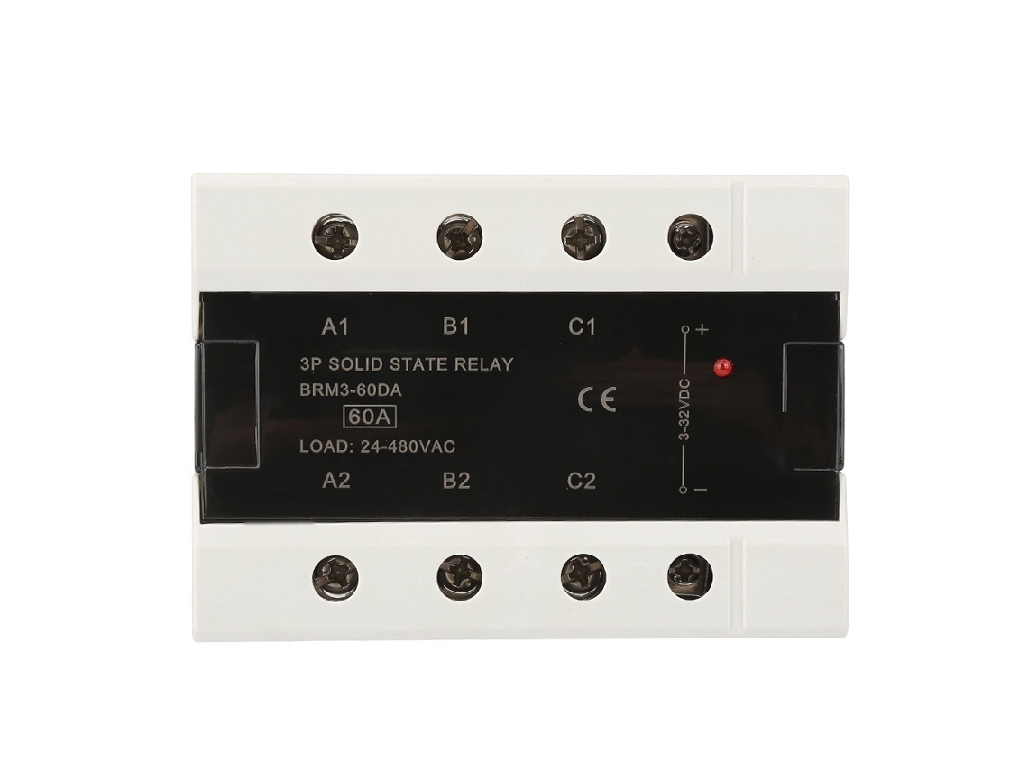 Relé De Estado Sólido Trifásico 24-480vac 40a Brm3-40da