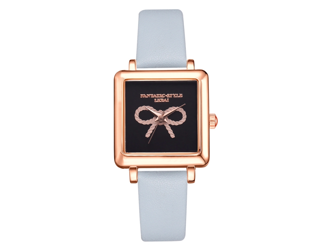 Reloj De Pulsera Casual De Cuarzo Para Mujer Lvpai P714 Con Correa De Pu Azul Cielo.