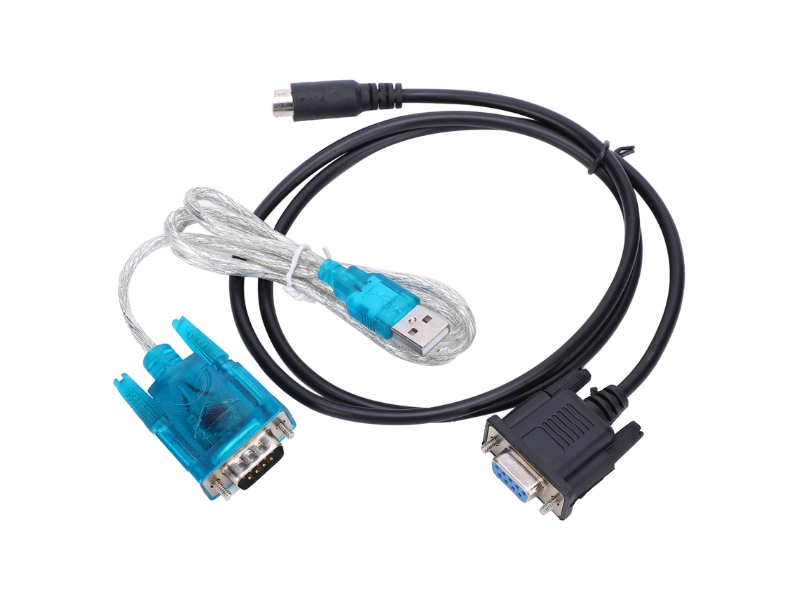Cabo de Comunicação Plc USB Rs232 Porta Redonda Md8 Preto