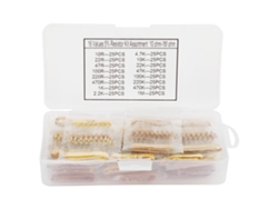Kit De Resistencias De Carbono 400 Piezas 16 Valores 1/2w 10ohm-1mohm Componentes Electrónicos