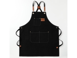 Avental Do Chef, Ajustável, Com 3 Bolsos