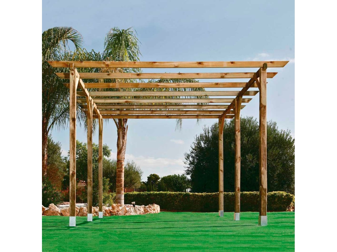 Nort Pérgola Bemus 4x3,6m Ø9x9cm Pefc X1 NORTENE