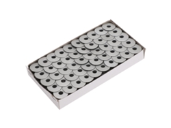 100 bobinas metálicas para coser y reemplazar en máquinas de bordar para automóviles.