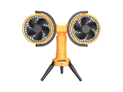 Ventilación para camping con luz LED y batería recargable