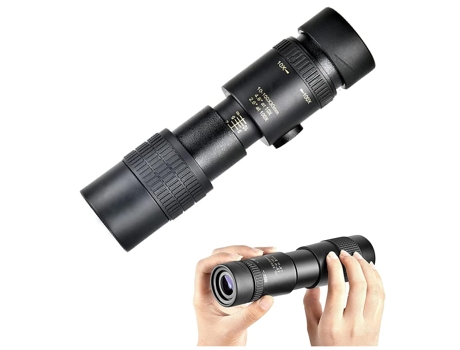 Telescopio 4K 10-300 X 40 MM, Super Zoom Alcance de Alta Potencia Visión Nocturna Telescopio Monoculares Militares Impermeables para Acampar Viajar...