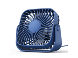 Ventilador De Escritorio Silencioso Portátil Con Alimentación Usb (azul) Gertiz