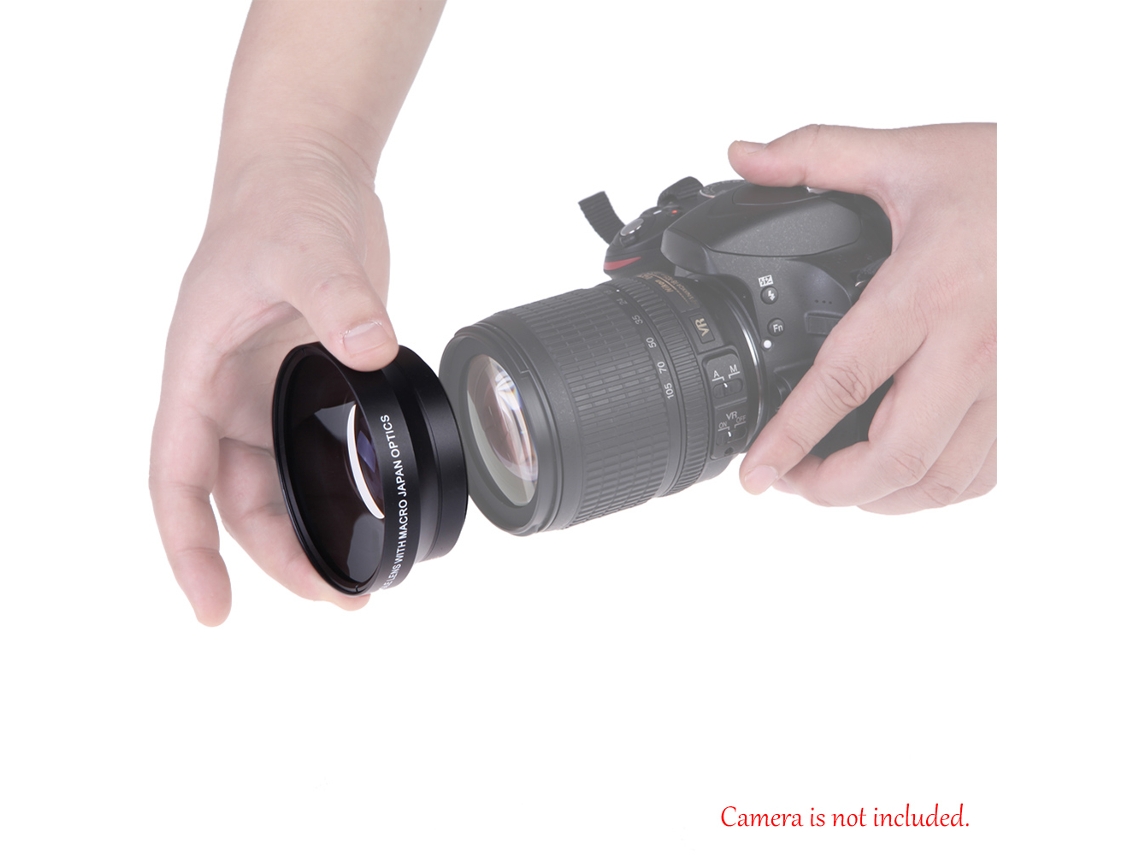 Lente Gran Angular 0.45× Hd Con Macro 67mm Para Canon Rebel T5i T4i T3i Y Nikon 18-105 70-300vr Optica Japonesa