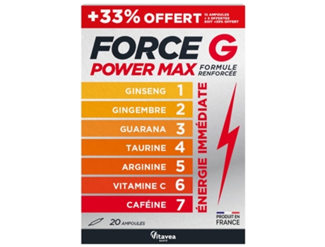 Force gPower Max 20 Ampollas VITAVEA