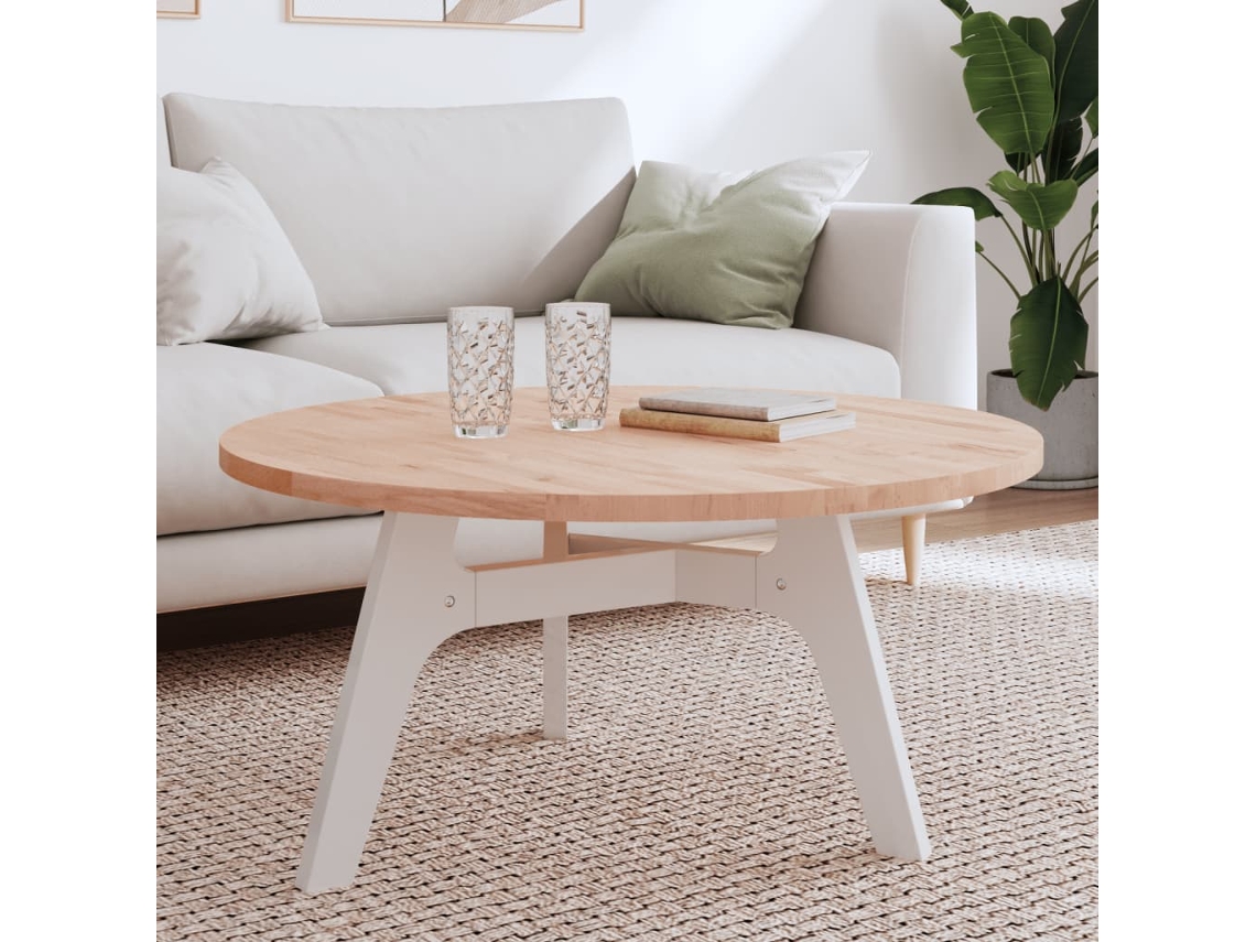 Tablero Redondo De Madera Maciza De Haya Ø90x2,5 Cm