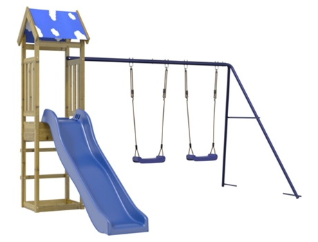 Parque Infantil De Exterior VIDAXL Marrón Madera