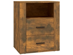 Mesita de noche 50x36x60 cm Derivados de madera de roble ahumado MAISON EXCLUSIVE
