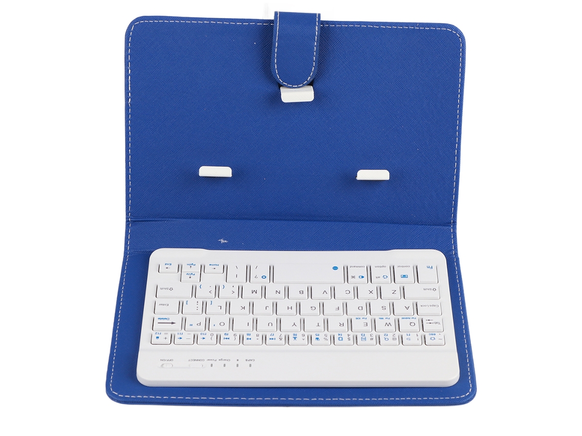 Teclado Bluetooth Portátil Con Funda De Cuero Para Smartphones De 4,5 A 6,8 Pulgadas (ios, Android, Windows)