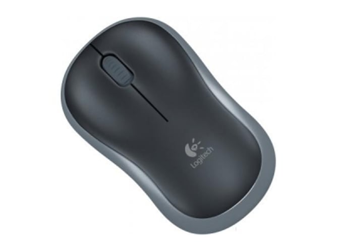 Ratón LOGITECH M185 (Inalámbrico - Óptico - Negro)