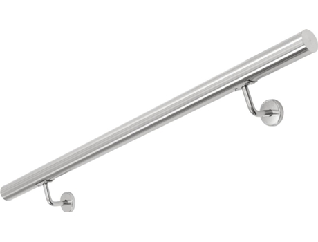 Soporte de Pared ECD GERMANY Pasamanos Inox V2A Gris (Acero Inoxidable - 100x4.2 cm)
