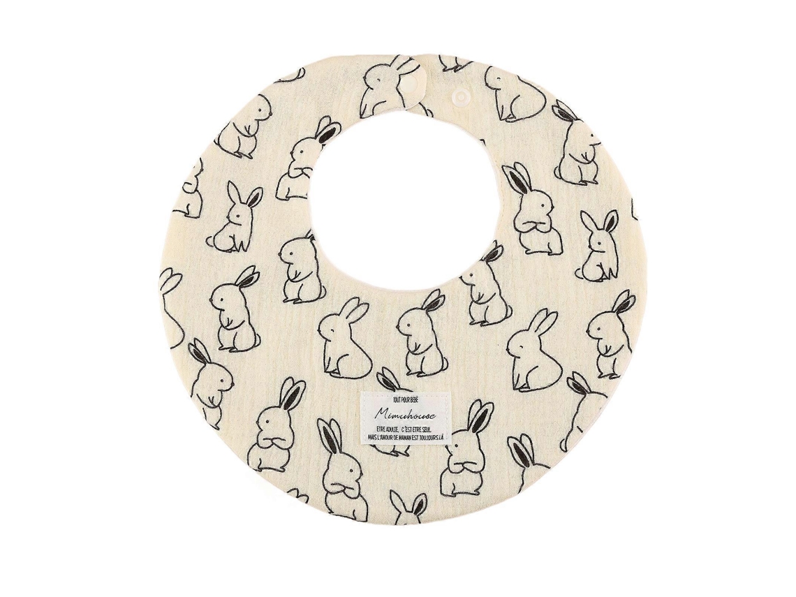 Babero práctico para alimentación de bebés con 4 capas de gasa, babero de dibujos animados, toalla de saliva, tela transpirable para recién nacidos.