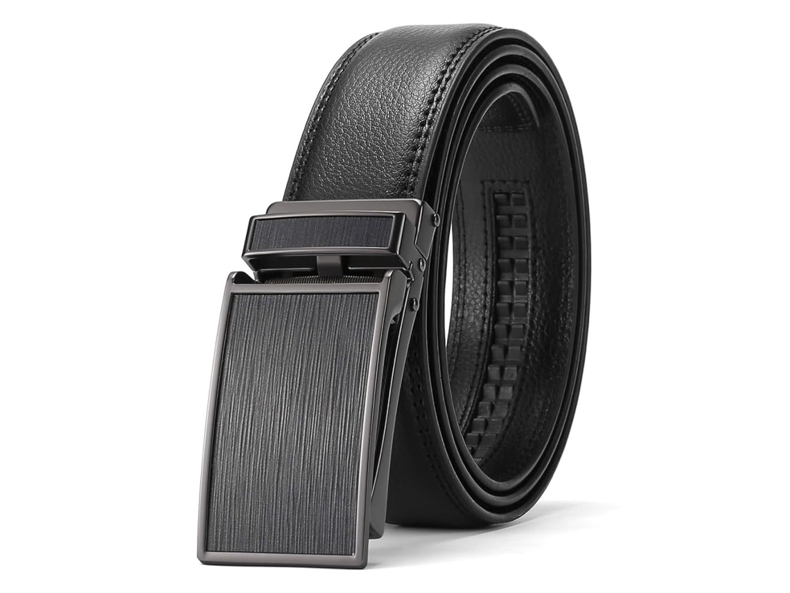 Cinto Chrui De Couro Masculino Com Catraca, Microajustável, 125 Cm (09")