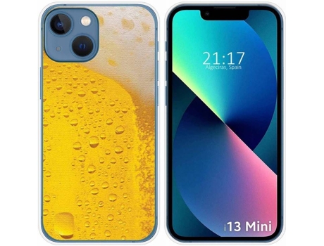 Carcasa iPhone 13 Mini (5.4) TUMUNDOSMARTPHONE Cerveza Dibujos Multicolor