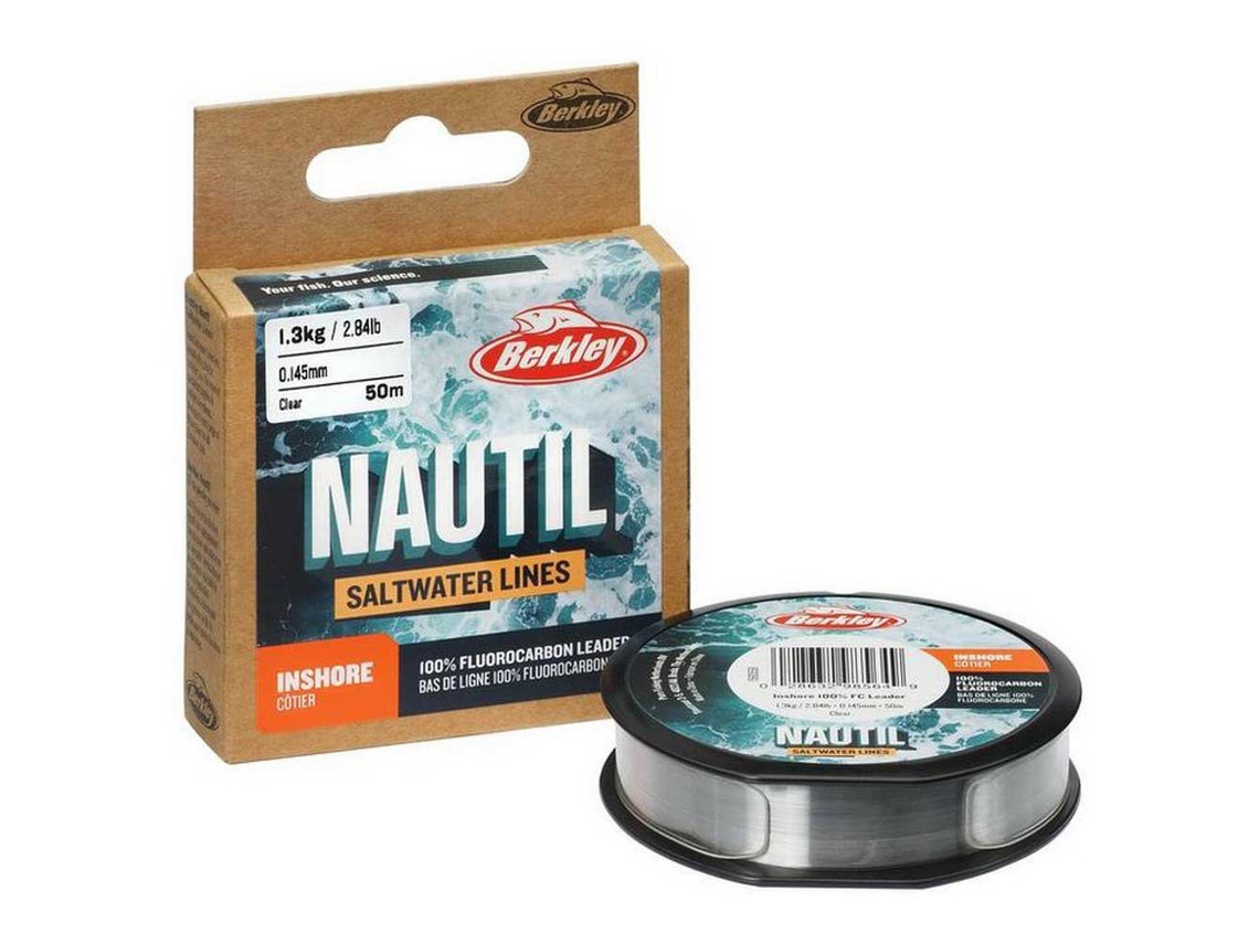 Fluorocarbono Nautil Inshore 50 M Transparente 0.400 Mmberkley
