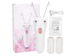 Depiladora Eléctrica De Hilo De Algodón Facial Y Cuerpo Rosa