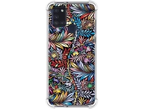 Carcasa Samsung Galaxy A21s TUMUNDOSMARTPHONE Dibujos Antigolpes Flores 04 Multicolor