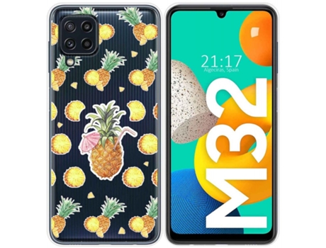 Carcasa Samsung Galaxy M32 TUMUNDOSMARTPHONE Dibujos Transparente Multicolor