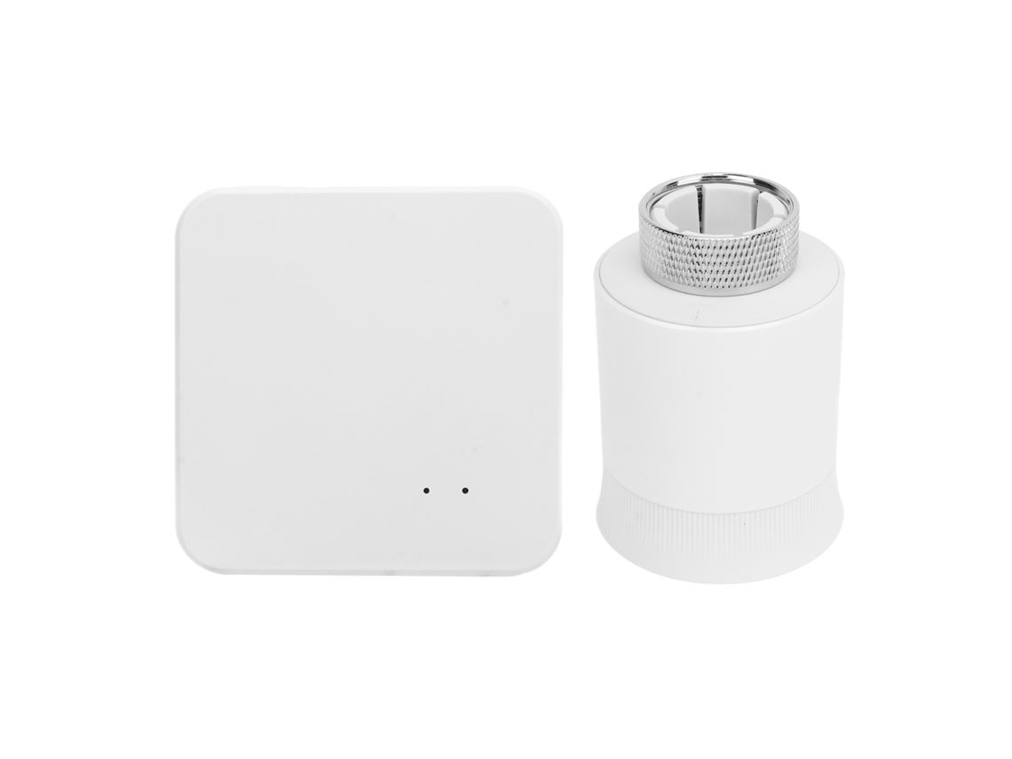 Puerta de enlace inteligente con concentrador Zigbee y control remoto.