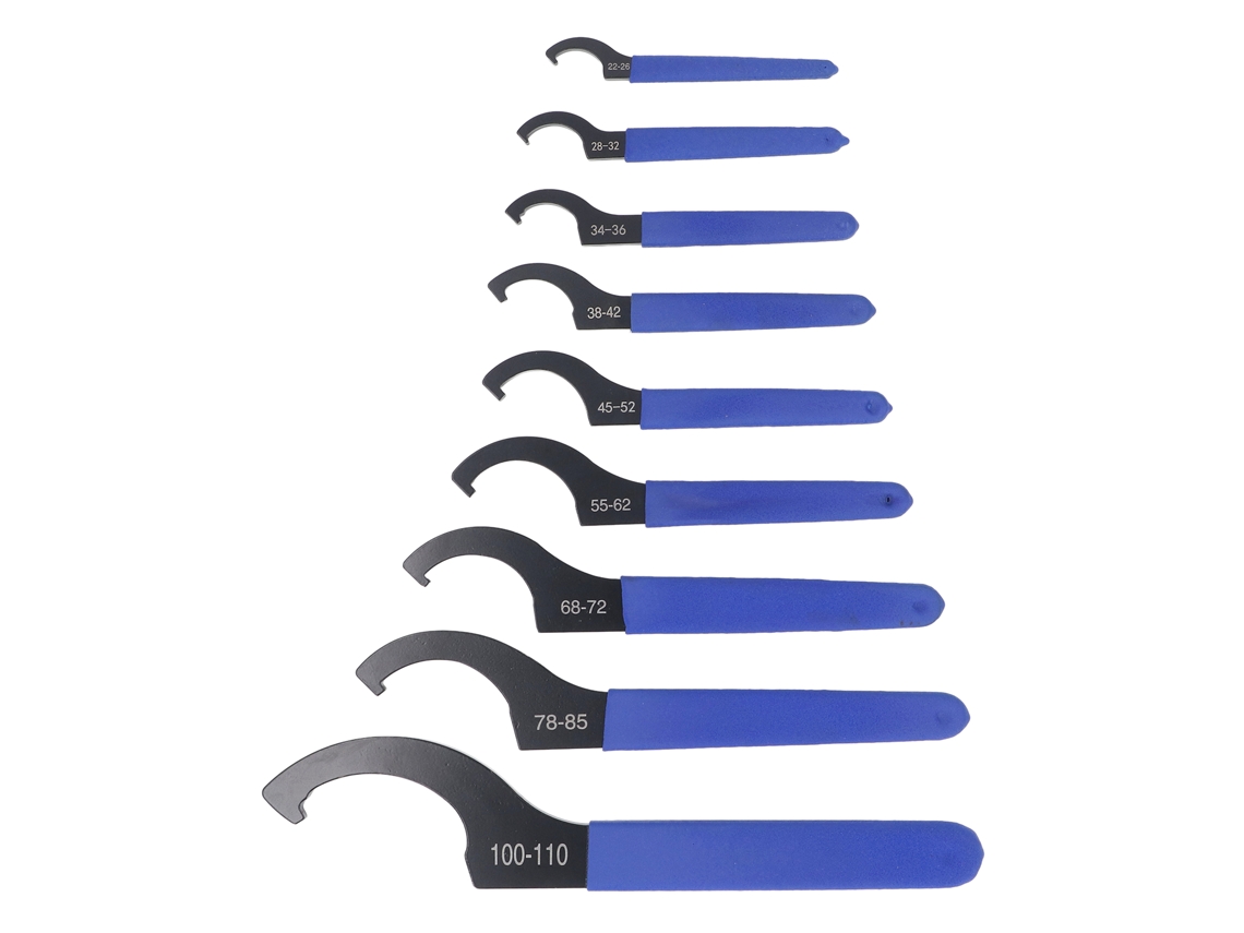 Conjunto 9 Chaves de Amortecedor Coilover em Aço S2 Chave C Gancho para Moto e Veículos da S/MARCA