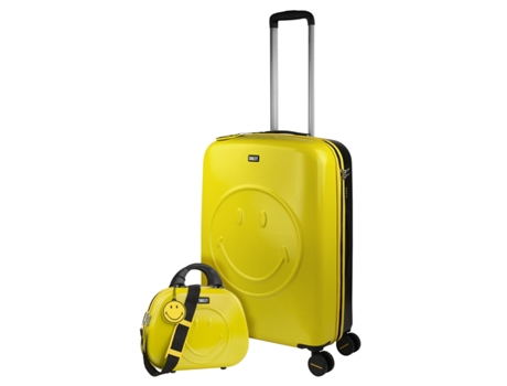 Juego De Maletas Pc SMILEY ORIGINALS SMILEY ORIGINALS amarillo-negro (44X61x27 Cm - 63L)