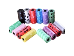 2026-10 Rollos Bolsas Degradables Para Desechos De Mascotas Perros Gatos 15 Unidades Cada Rollo 26x31cm