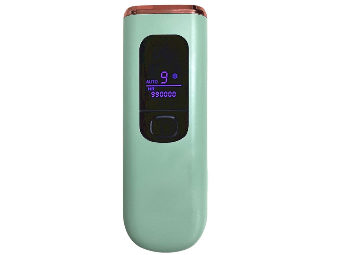 Depiladora de luz pulsada YIZHOOD AI007 Cuerpo de mano Cara Lady Afeitadora Fashional Afeitadora eléctrica Lady verde
