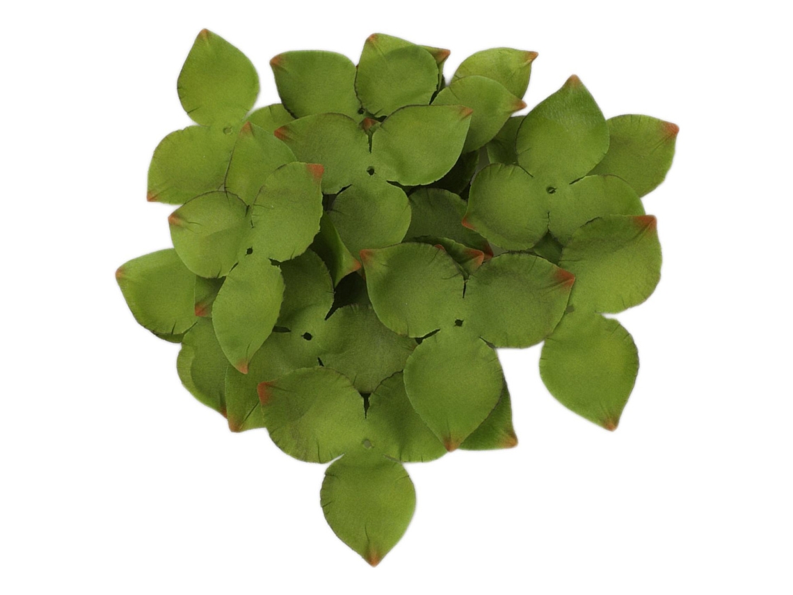 100 hojas artificiales de imitación para decoración del hogar slowmoose