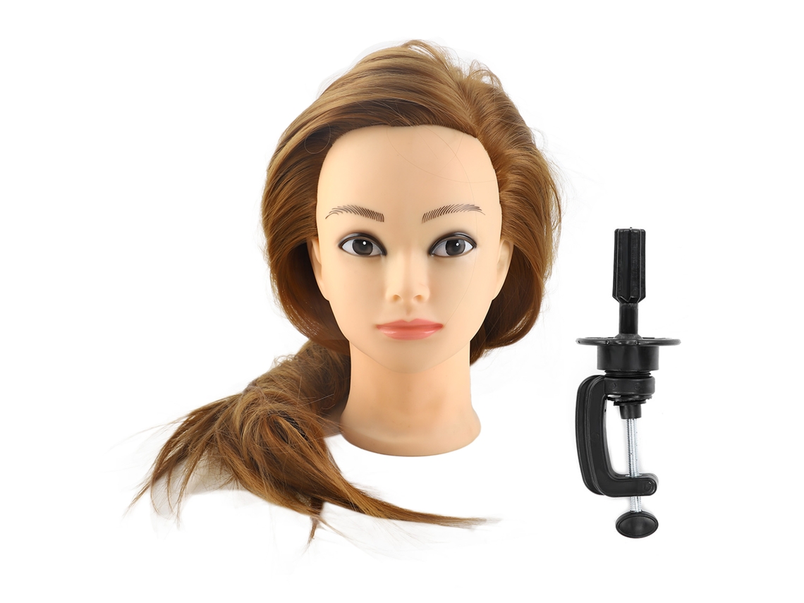 2026 - Cabeça de manequim para treinamento em cabeleireiro e cosmetologia com fibra de alta temperatura