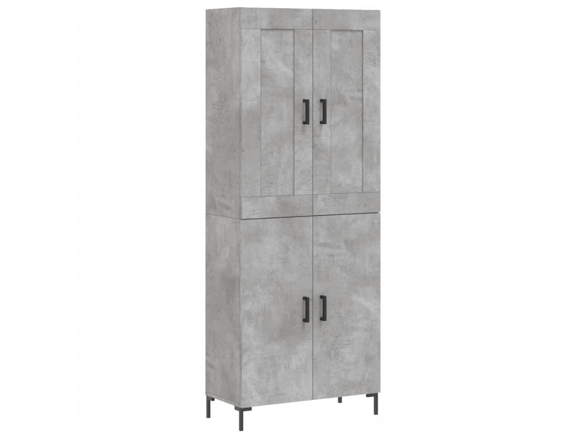 Mueble alto en derivados de madera gris cemento MAISON EXCLUSIVE (69,5x34x180 cm)