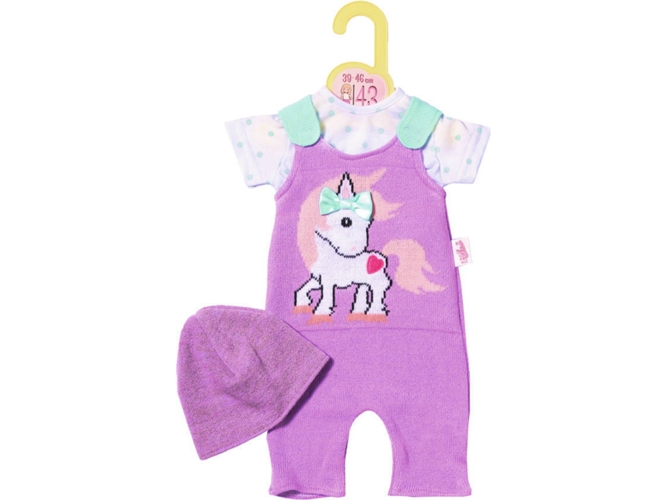 Ropa de Muñeca ZAPF Knitted Romper and Hat 43cm
