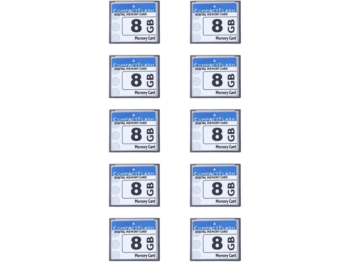 Tarjeta de memoria Compact Flash SFUSHOS Professional de 8 GB (10x) (Blanco y Azul)