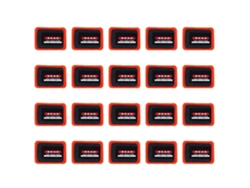 20 Parches Radiales Para Neumáticos De 50x70 Mm De Goma Para Reparación De Coches, Motocicletas Y Vehículos En General.