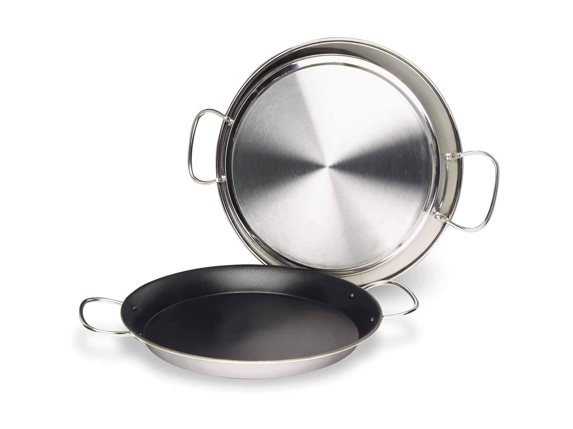 Paellera de acero inoxidable antiadherente LACOR 18/10 - 32 cm