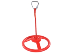 Rueda De Gimnasia Infantil De Plástico Rojo Con Cuerda Para Ejercicios Al Aire Libre.