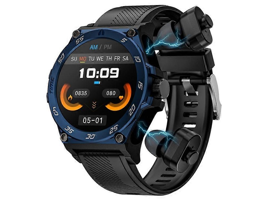 Reloj inteligente 2 en 1 Lc18 con pantalla AMOLED de 1,53 pulgadas y monitor de frecuencia cardíaca, auriculares Bluetooth TWS, bicicleta eléctrica Ly