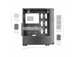 Caja Semitorre ATX MARS GAMING MC-2000 (Negro - ATX - Midi-Tower)
