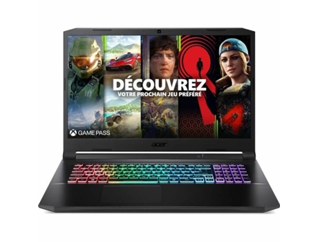 Notebook ACER Nitro 5 AN517-54-57SF (16 GB RAM - 512 GB SSD - 17,3 - NVIDIA GeForce RTX 3070 - AZERTY - Intel Core i5 - Intel)