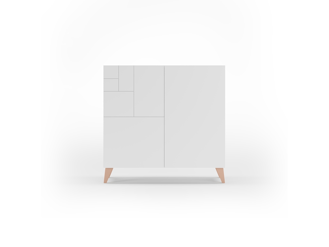 Zapatero HERDASA Bergen Blanco (87 x 90 x 27 cm)