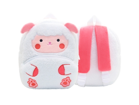 Mochila animal de dibujos animados niños mochila kindergarten mochila de felpa Cordero animal