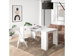 Mesa Consola extensible 180 Para 8 comensales Comedor y cocina Blanco SKRAUT HOME