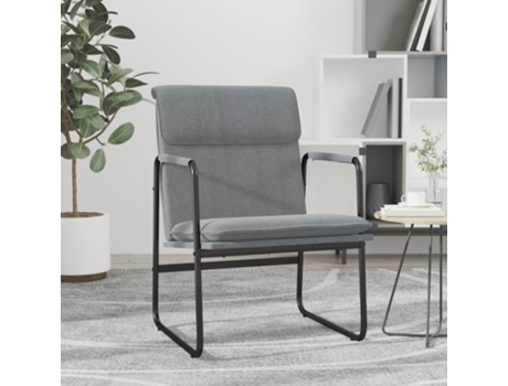 Silla Lounge VIDAXL (Gris - Tela - 55 x 64 x 80 cm)