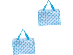 Neceser Transparente De Pvc Impermeable De 2 Piezas, Bolsa De Viaje Multifuncional.