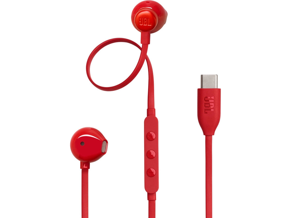 Auriculares con Cable JBL Tune 305C (In Ear - Micrófono - Rojo)